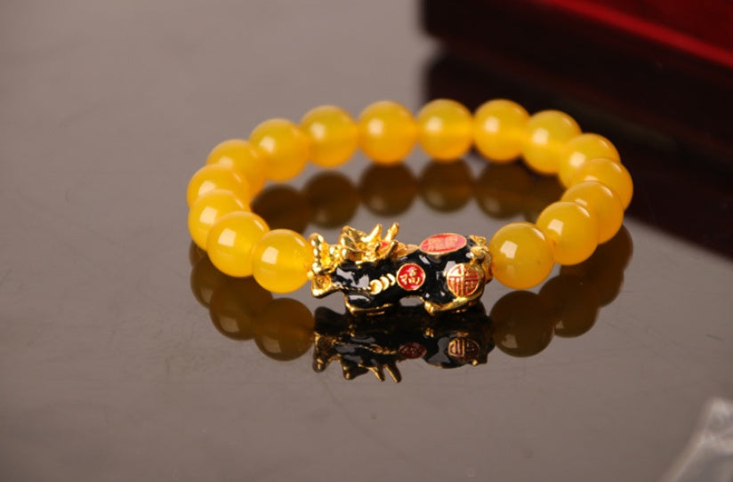 "Golden Guardian – Gold Plated PiXiu Power Bracelet"