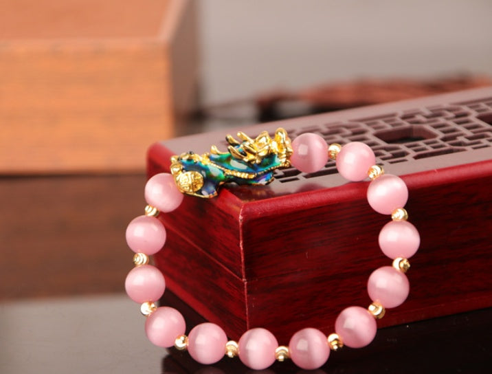 "Golden Guardian – Gold Plated PiXiu Power Bracelet"