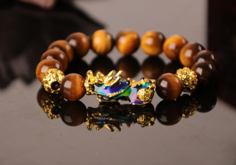 "Golden Guardian – Gold Plated PiXiu Power Bracelet"