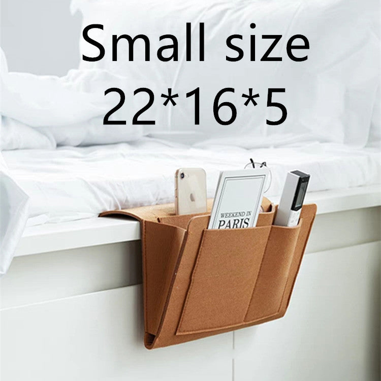 The Luxe Organizer – Felt Bedside Storage Bag with Anti-Slip Design