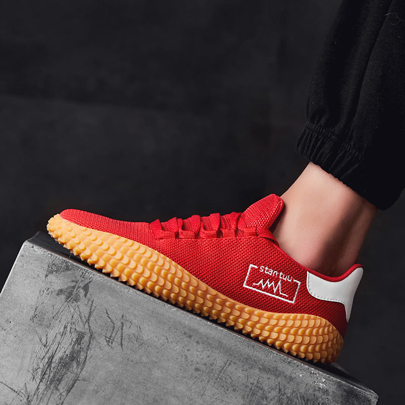"PrestigeStride: Luxe Non-Slip Sports Sneakers for Men"
