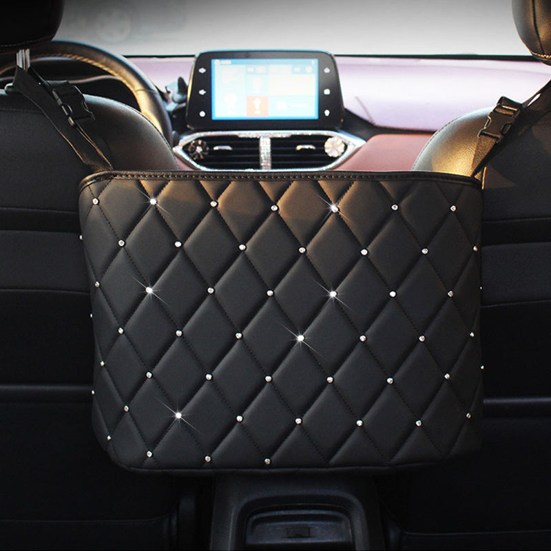 The Luxe Drive – Premium Car Seat Handbag & Storage Organizer