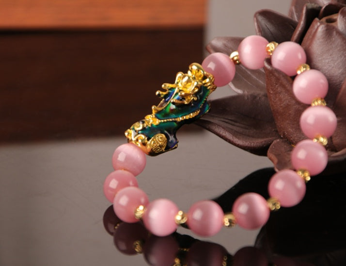 "Golden Guardian – Gold Plated PiXiu Power Bracelet"