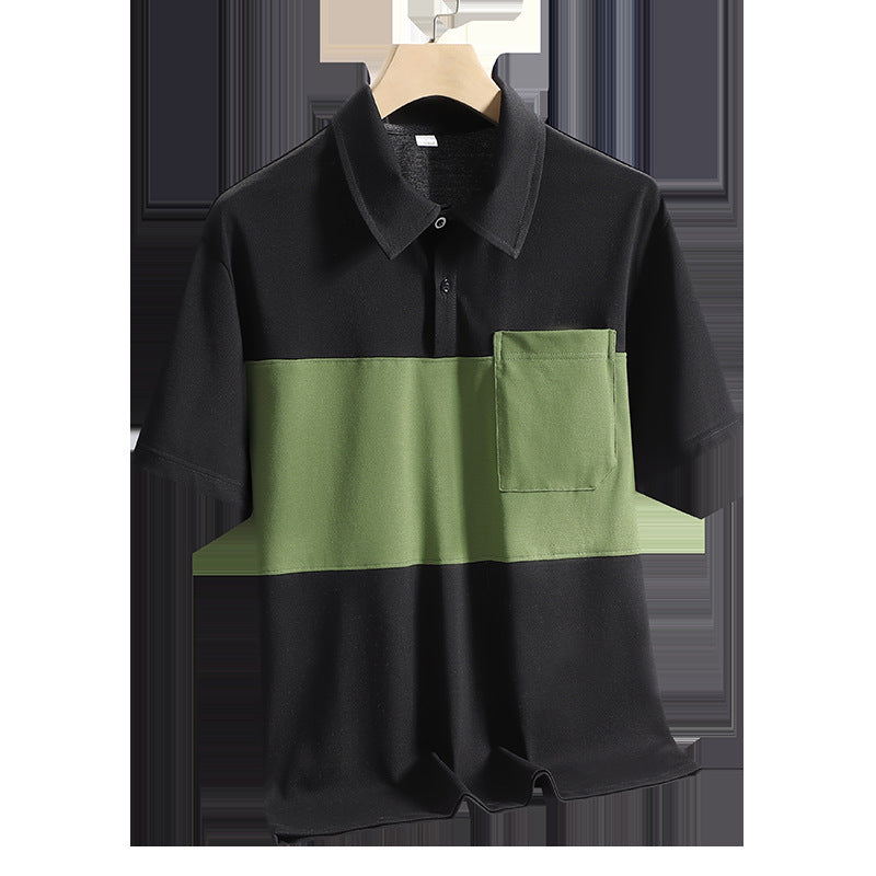 "Arctic Luxe – Men’s Ice Silk Quick-Dry Polo"
