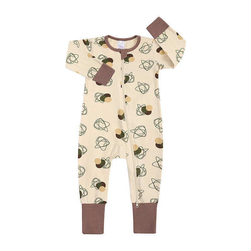 Luxury Cotton Baby Romper – Unisex, Long Sleeve