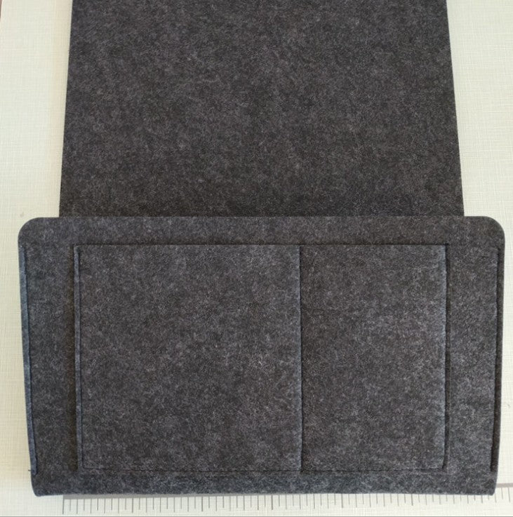 The Luxe Organizer – Felt Bedside Storage Bag with Anti-Slip Design