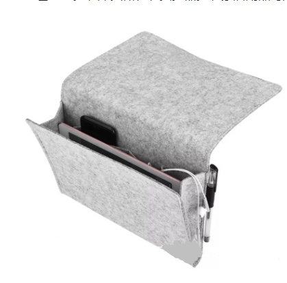 The Luxe Organizer – Felt Bedside Storage Bag with Anti-Slip Design