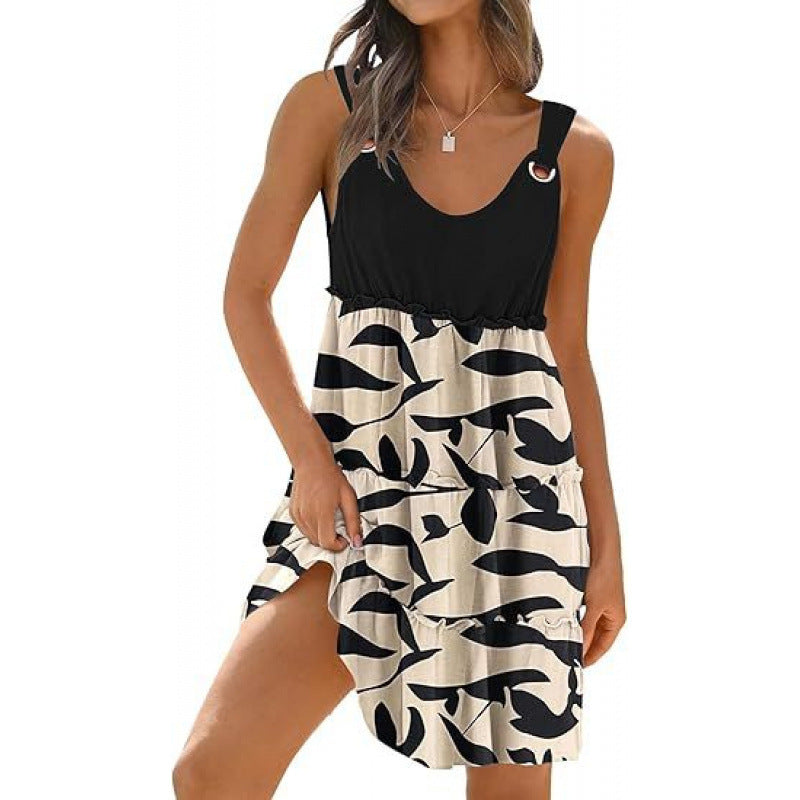 Boho Breeze – Luxe Floral Smock Beach Dress