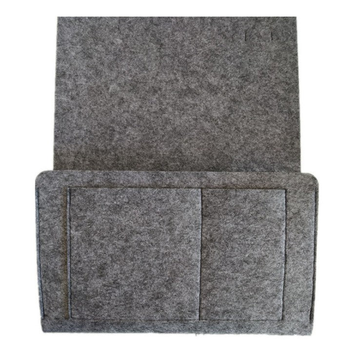 The Luxe Organizer – Felt Bedside Storage Bag with Anti-Slip Design