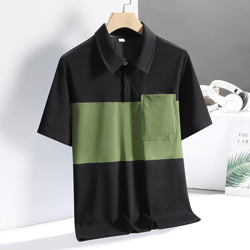 "Arctic Luxe – Men’s Ice Silk Quick-Dry Polo"