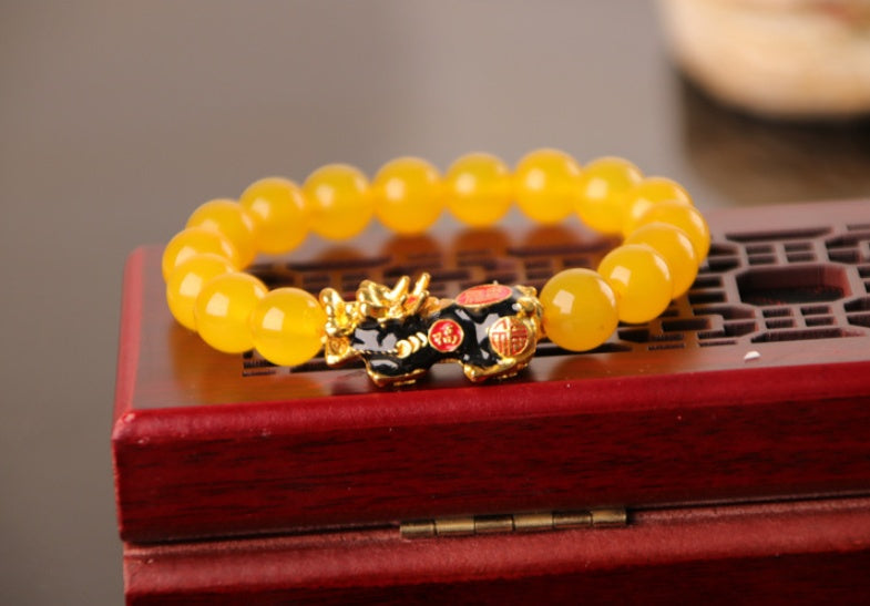 "Golden Guardian – Gold Plated PiXiu Power Bracelet"