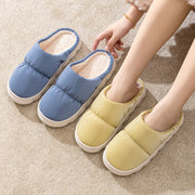 Winter Bliss – Plush Down Cotton House Slippers for Him & Her