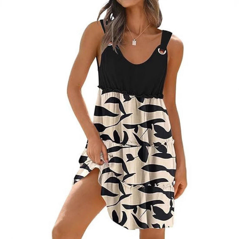 Boho Breeze – Luxe Floral Smock Beach Dress