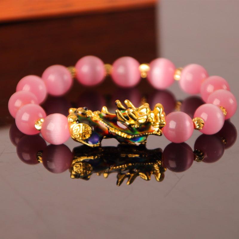 "Golden Guardian – Gold Plated PiXiu Power Bracelet"