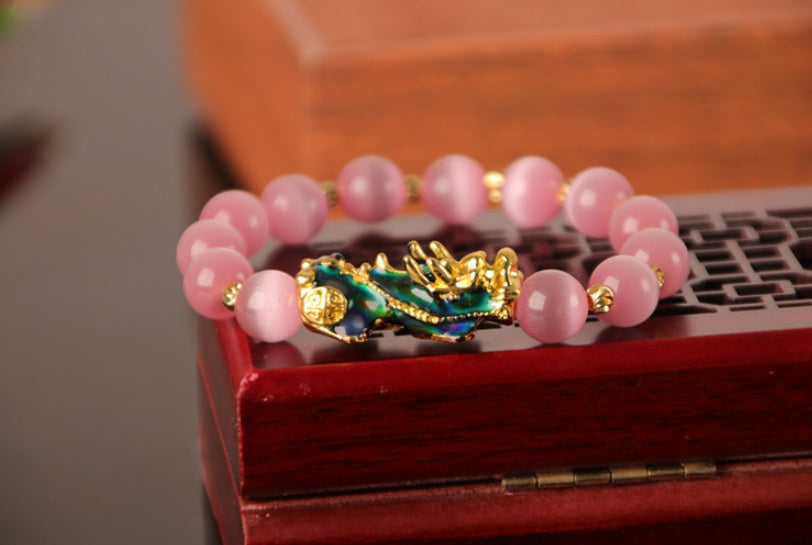 "Golden Guardian – Gold Plated PiXiu Power Bracelet"