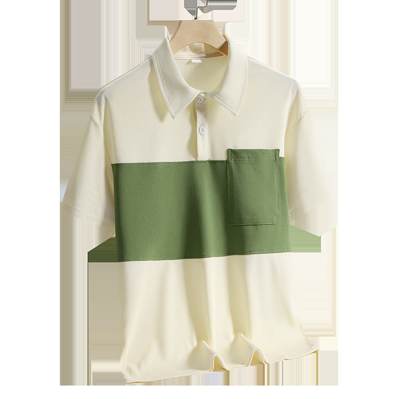 "Arctic Luxe – Men’s Ice Silk Quick-Dry Polo"