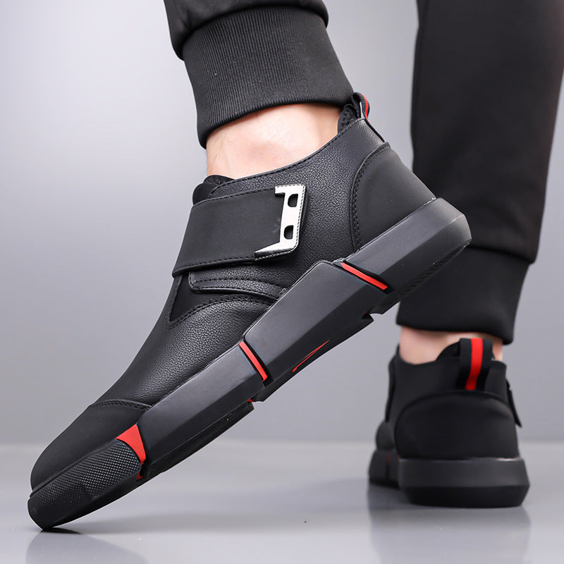 "PrestigeStep™ Men’s Leather Slip-On Comfort Shoes"