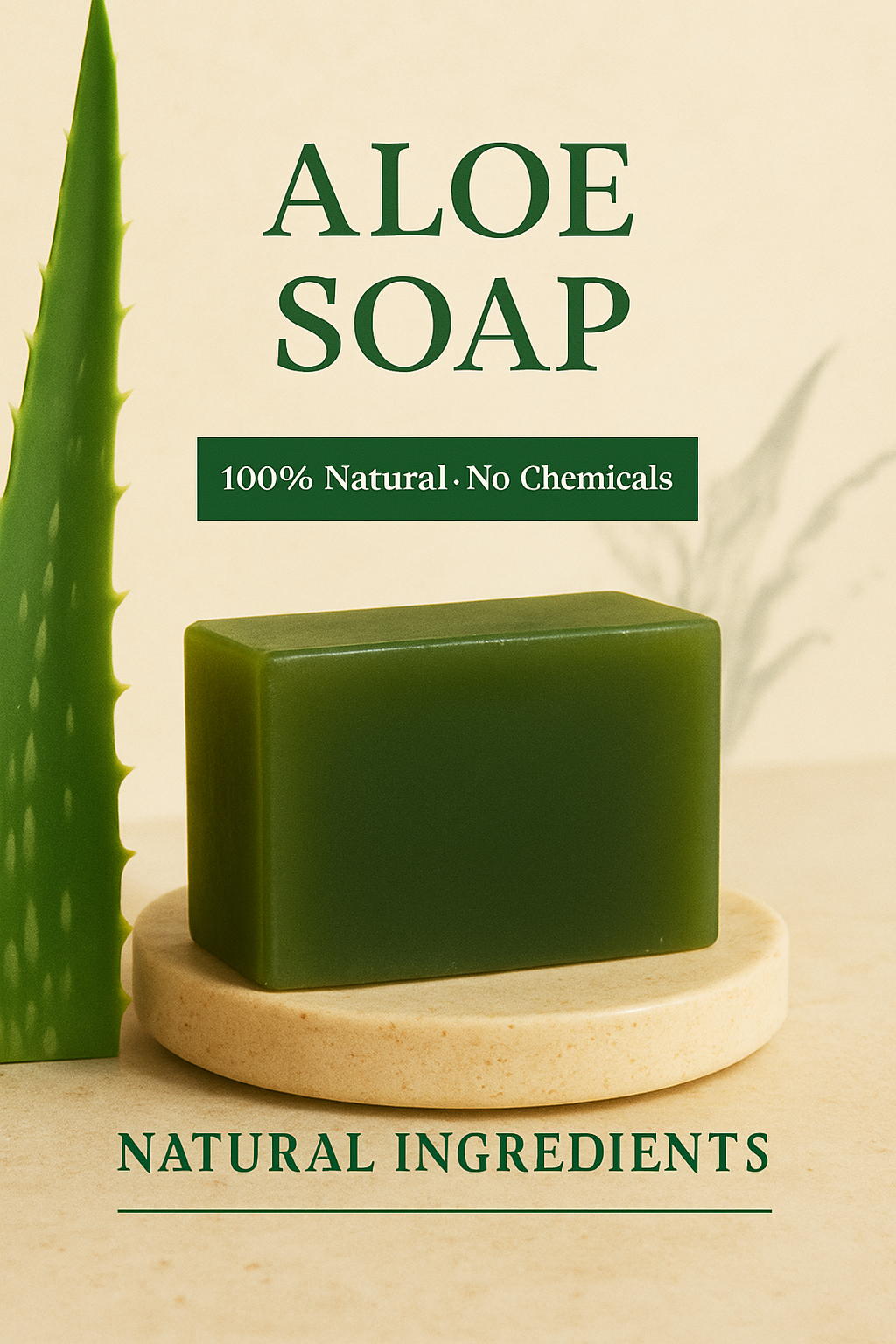 Aloe Vera Cleansing Essential Oil Moisturizing Handmade Soap