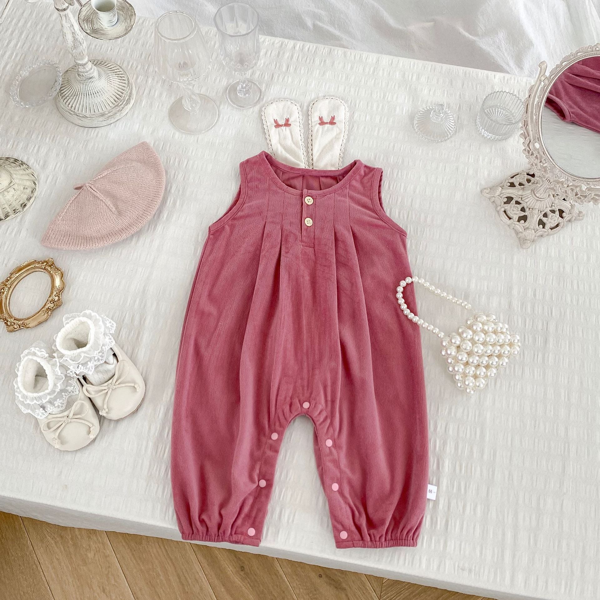 Premium Strap Romper – Sleeveless Baby Trousers