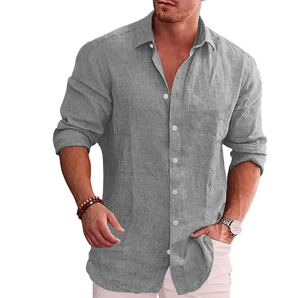 "The Luxe Lapel – Slim-Fit Printed Men’s Shirt"