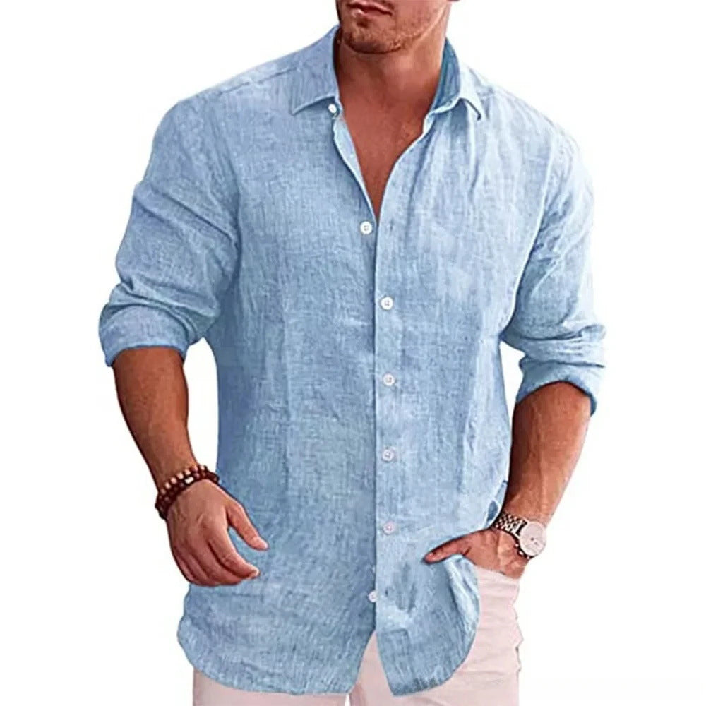 "The Luxe Lapel – Slim-Fit Printed Men’s Shirt"