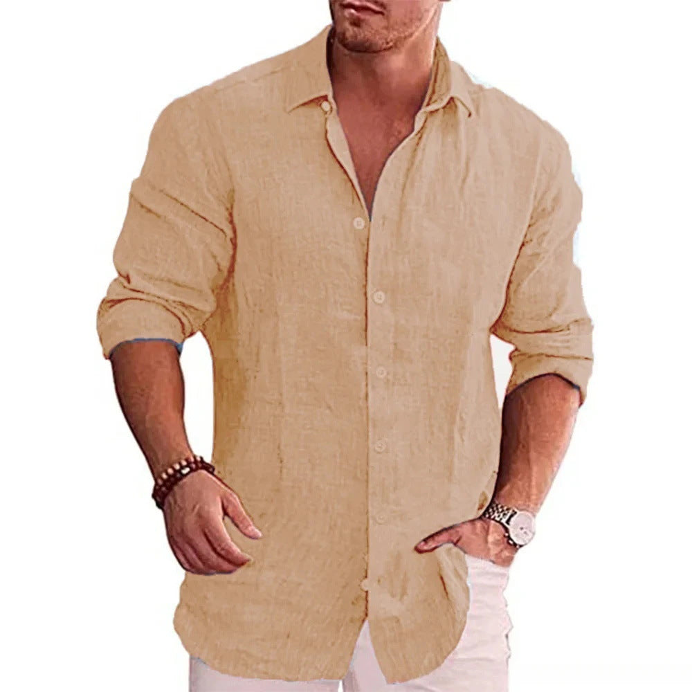 "The Luxe Lapel – Slim-Fit Printed Men’s Shirt"