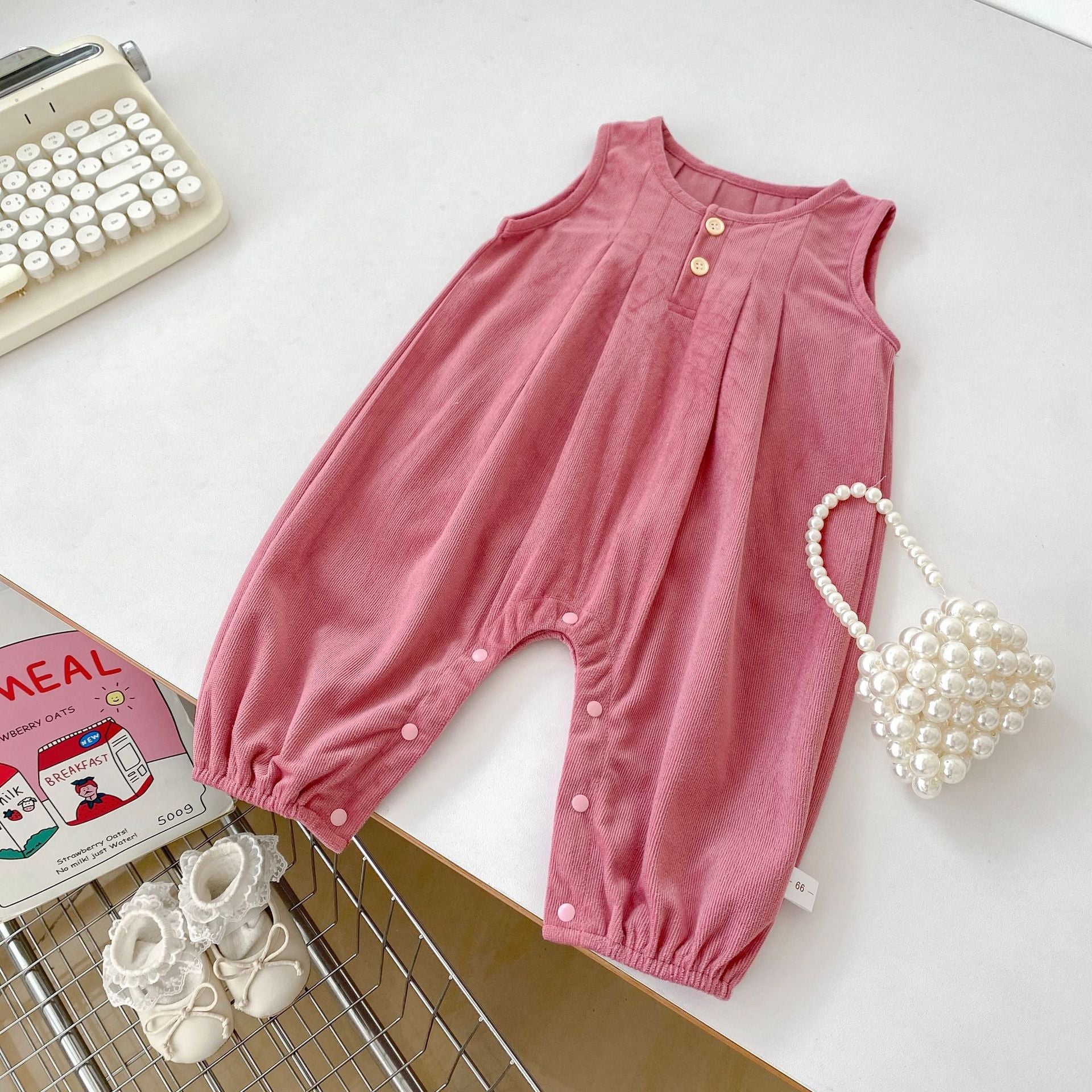 Premium Strap Romper – Sleeveless Baby Trousers