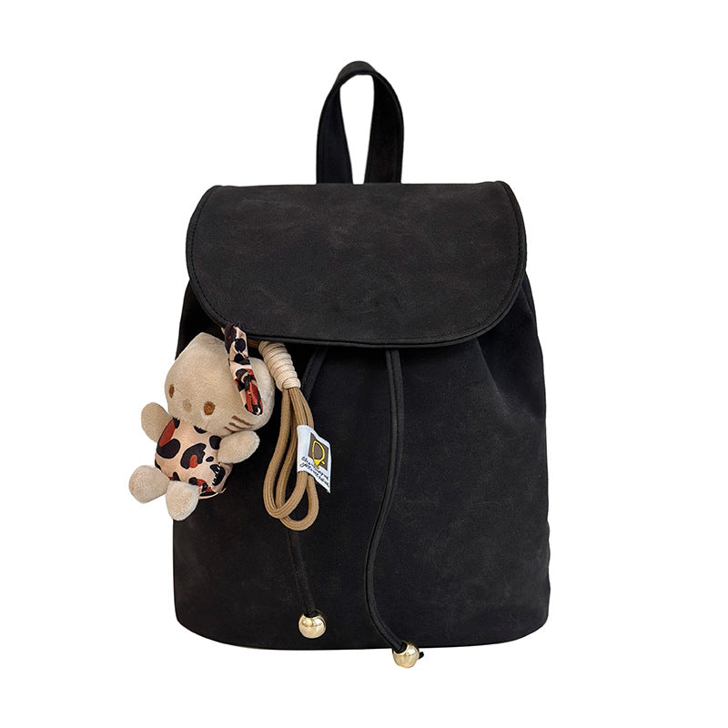 "Vintage Vibe – Luxe Retro Casual Women’s Backpack"