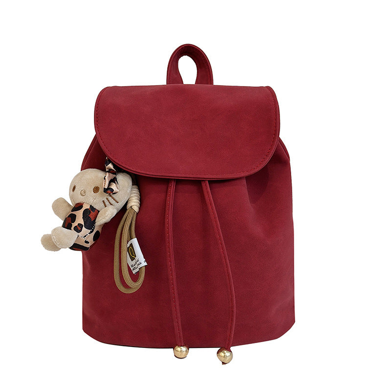 "Vintage Vibe – Luxe Retro Casual Women’s Backpack"