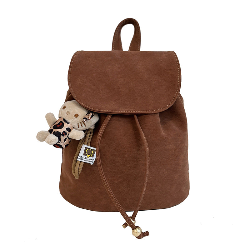 "Vintage Vibe – Luxe Retro Casual Women’s Backpack"