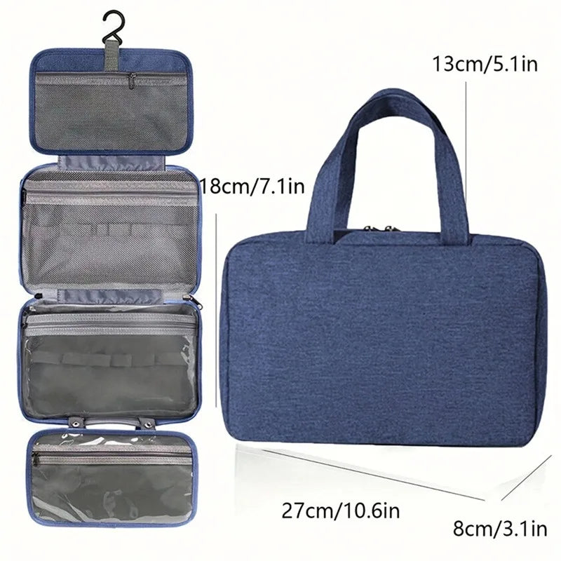 The Travel Luxe – Waterproof Hanging Toiletry Organizer