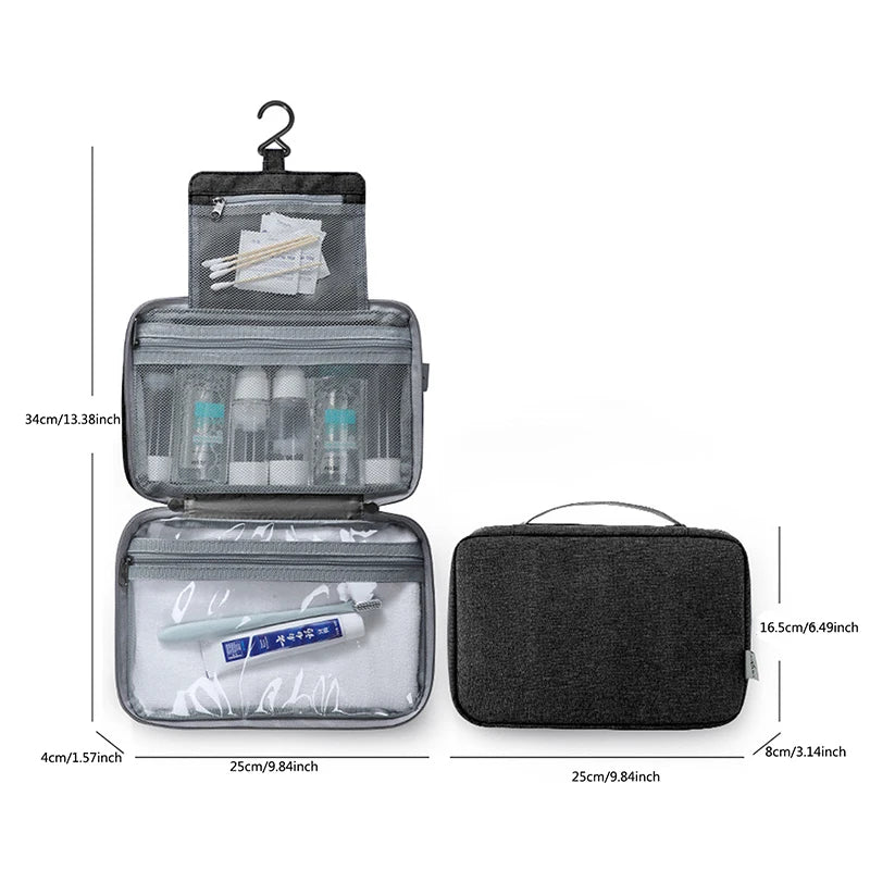 The Travel Luxe – Waterproof Hanging Toiletry Organizer