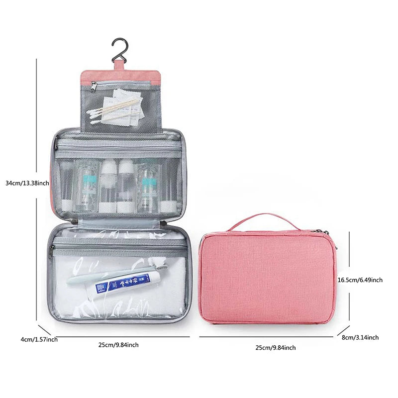 The Travel Luxe – Waterproof Hanging Toiletry Organizer