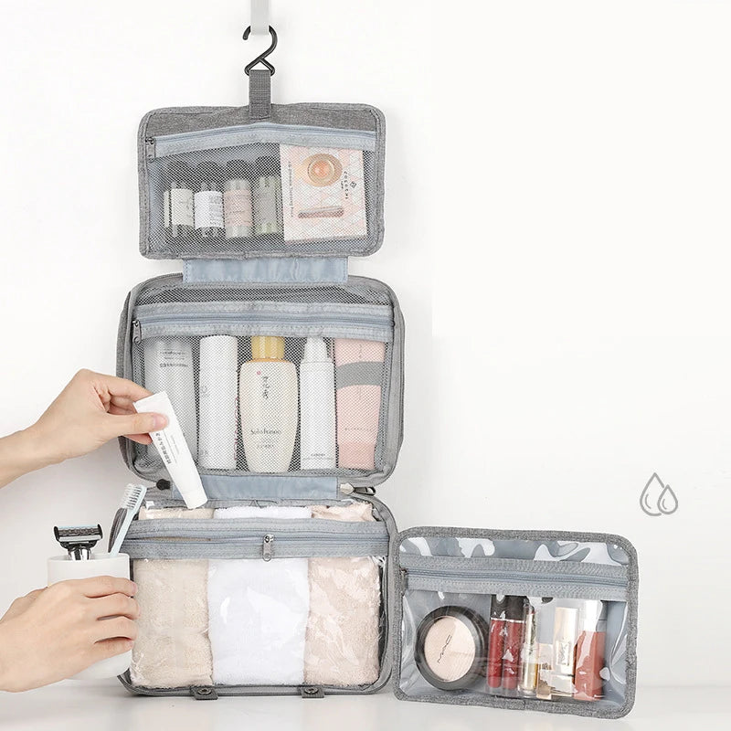 The Travel Luxe – Waterproof Hanging Toiletry Organizer