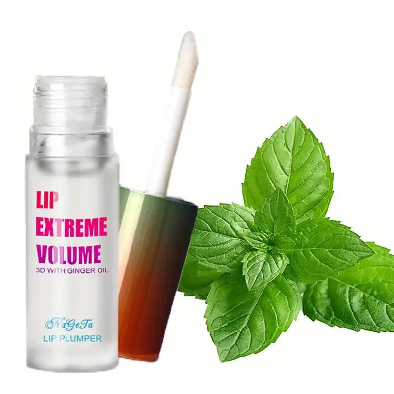 Radiance Boost – Ginger & Mint Volumizing Lip Plumper Serum