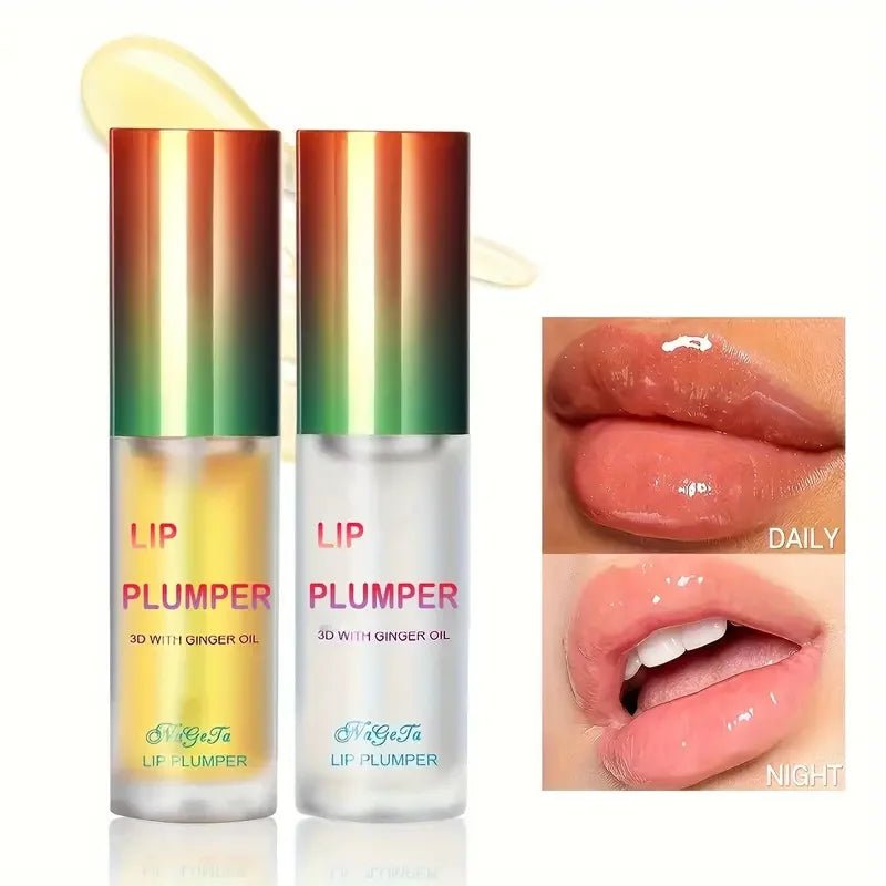 Radiance Boost – Ginger & Mint Volumizing Lip Plumper Serum