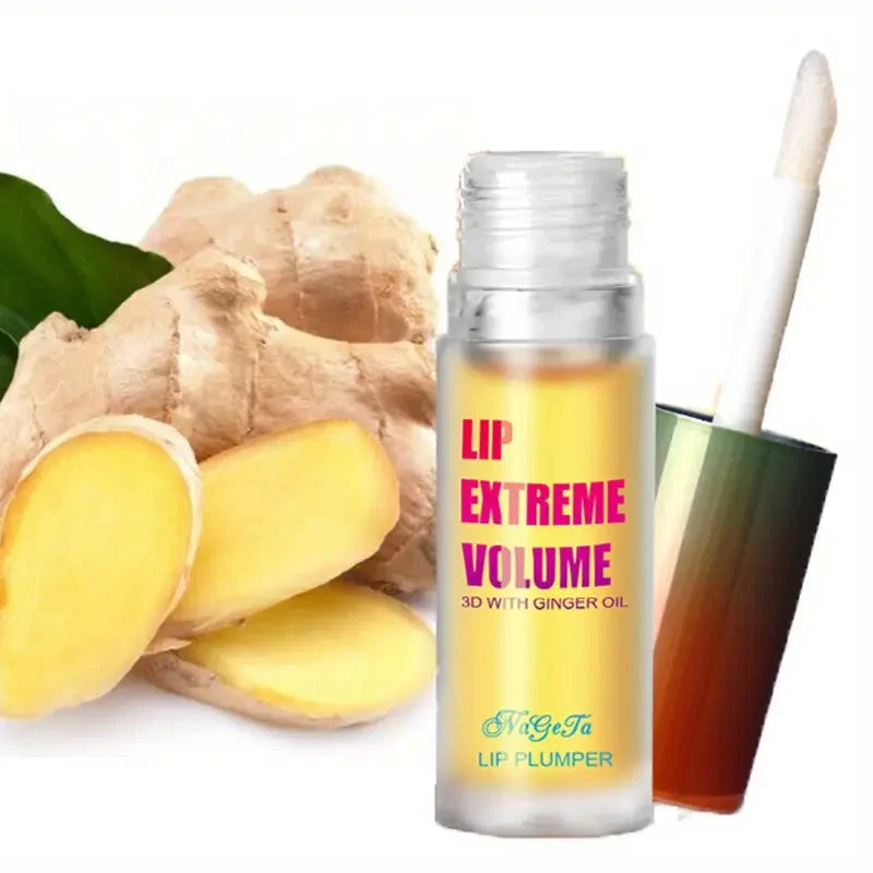 Radiance Boost – Ginger & Mint Volumizing Lip Plumper Serum