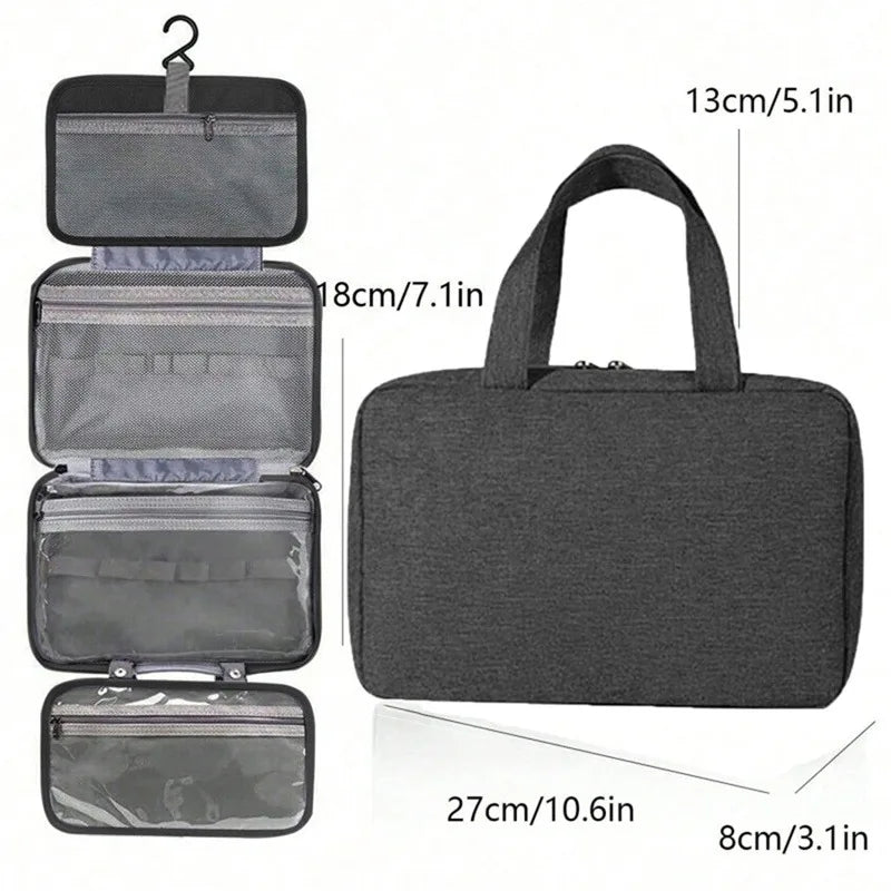 The Travel Luxe – Waterproof Hanging Toiletry Organizer