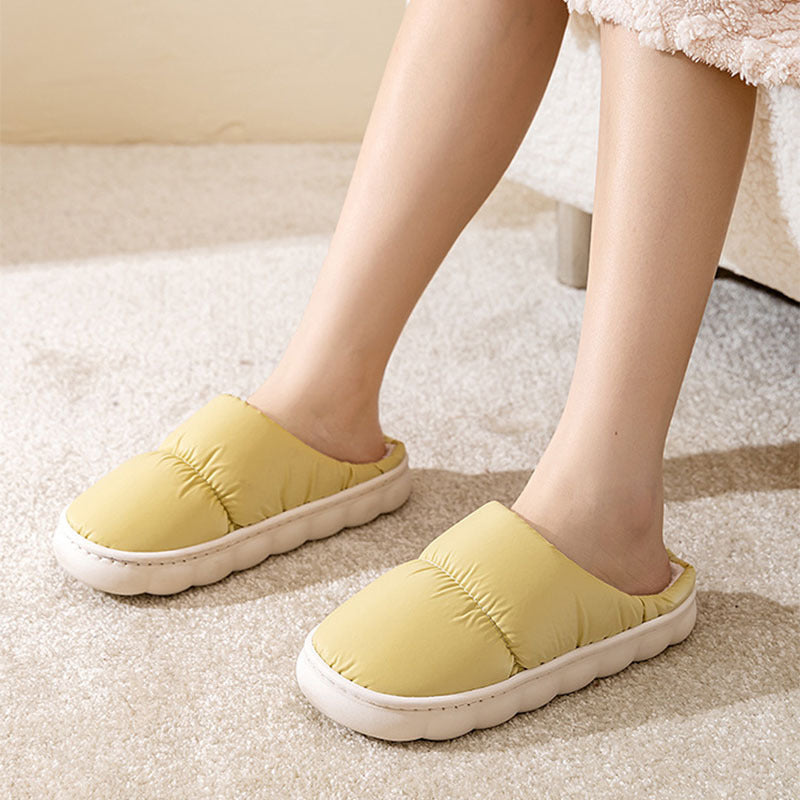 Winter Bliss – Plush Down Cotton House Slippers for Him & Her