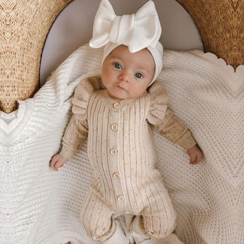 Premium Knit Romper – Cozy Autumn Babywear