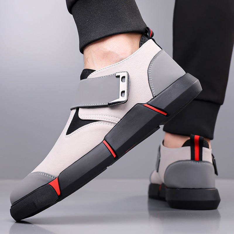 "PrestigeStep™ Men’s Leather Slip-On Comfort Shoes"