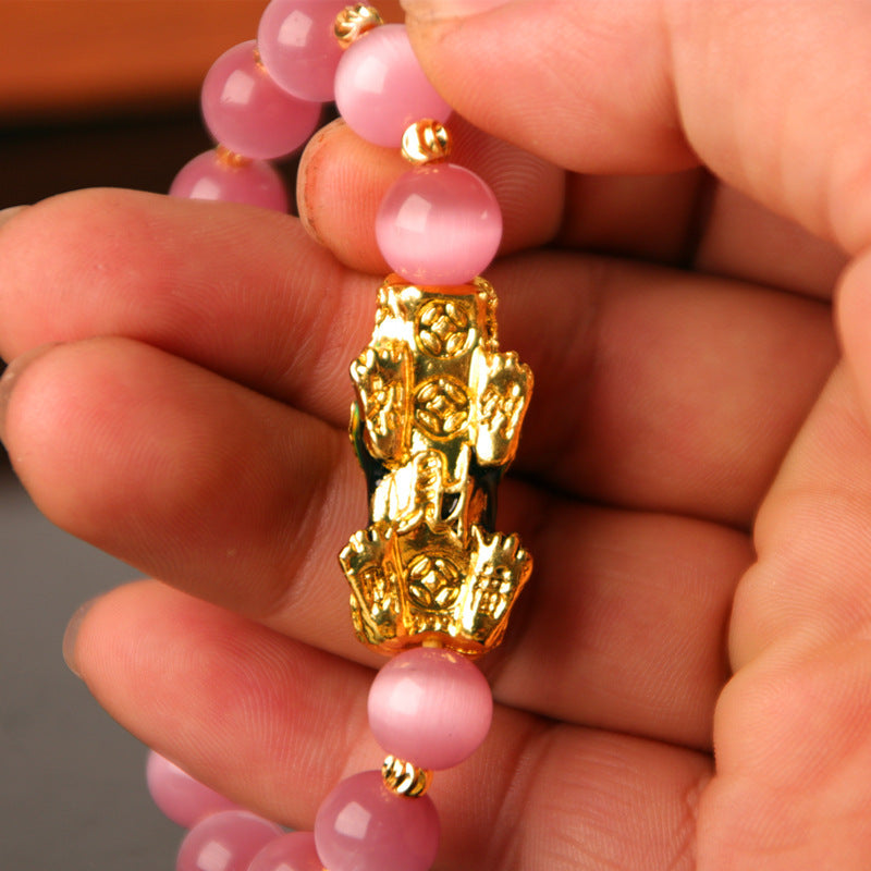 "Golden Guardian – Gold Plated PiXiu Power Bracelet"