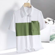 "Arctic Luxe – Men’s Ice Silk Quick-Dry Polo"