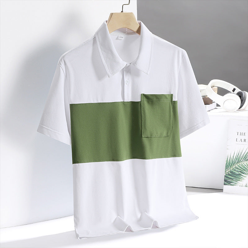 "Arctic Luxe – Men’s Ice Silk Quick-Dry Polo"