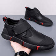 "PrestigeStep™ Men’s Leather Slip-On Comfort Shoes"