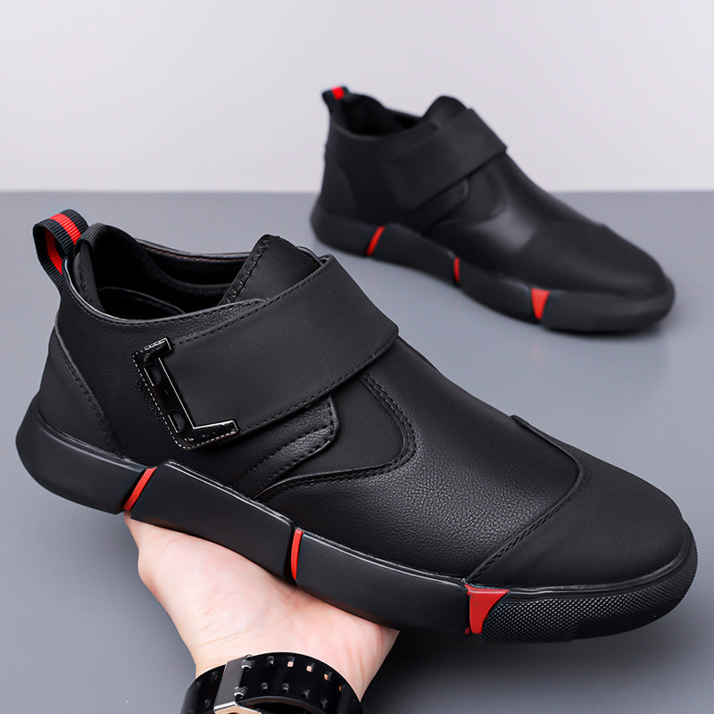 "PrestigeStep™ Men’s Leather Slip-On Comfort Shoes"