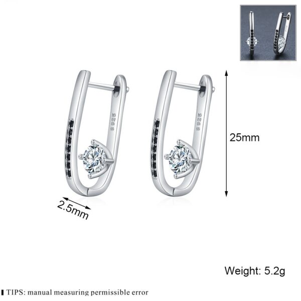 Simple All-matching Graceful Design U-shaped Earrings - Image 3