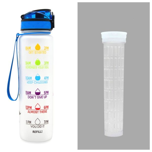 1L Tritan Water Bottle With Time Marker Bounce Cover Motivational Water Bottle Cycling Leakproof Cup For Sports Fitness Bottles - Image 10