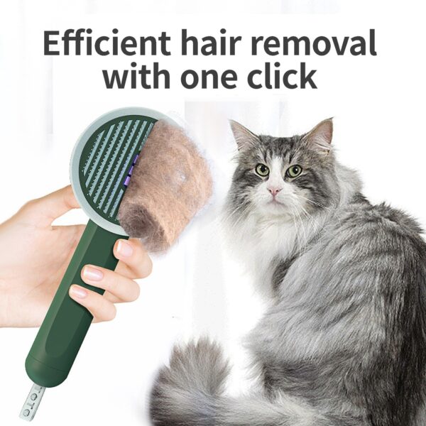 Pet Germicidal Sterilizing Comb Usb Rechargeable Cat Dog Automatic Hair Removal Brush Floating Beauty Comb Grooming Tool - Image 3